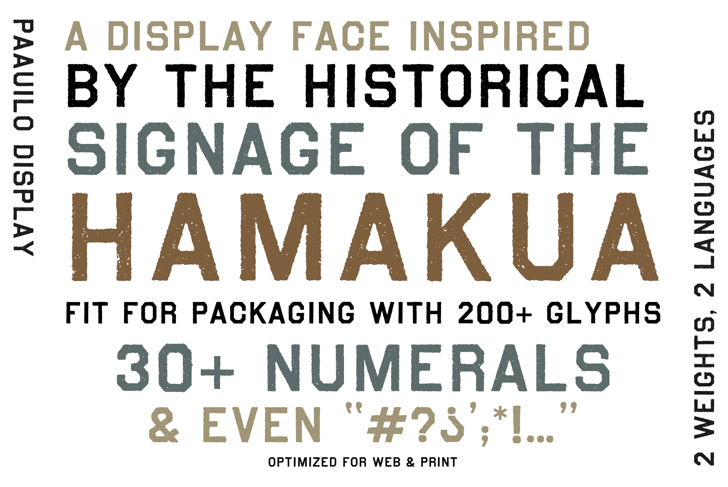 Hawaiian Vanilla Company custom typeface